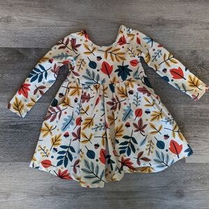 Hanna Andersson Falling Leaves Toddler Dress Size 2T